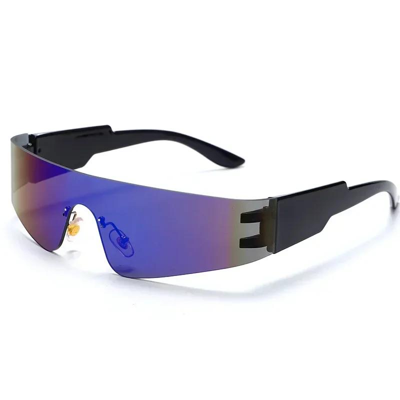 

Unisex Rimless Sunglasses One-piece Punk Sports Sunglasses UV Protection Fashion Multiple Colors Eyewear lentes de sol mujer