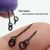 20PCS Metall Köder Spikes Karpfen Angeln Zubehör Köder Stachel Boilies Pin mit Ring Mais Ronnie Haar Rig Karpfen Feeder Tackle
