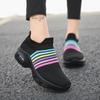 Women Slip On Walking Shoes Women Black Purple Pink Sneakers Elevator Platform Socks Shoes Women's Orthopedic Casual Shoes Plus Size 42 43