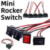 10Pcs 2/3 Pin Mini Rocker Switch ON/OFF SPST Switch Mini Size Toggle Switch  Motorcycle Use