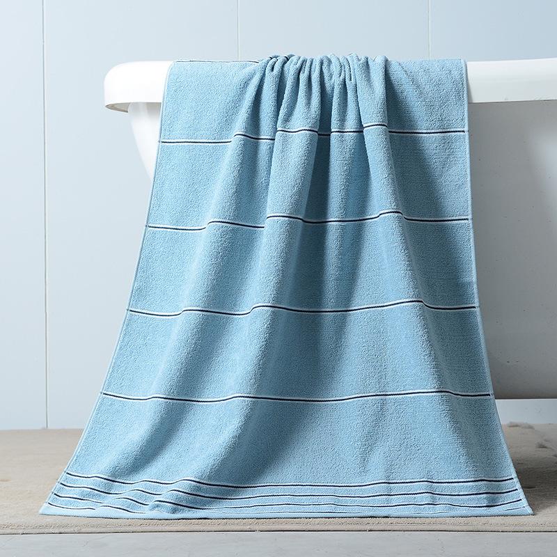 100% Cotton Terry Beach Towels Quick Dry High Absorbency Towel 70*140cm&500gsm синий
