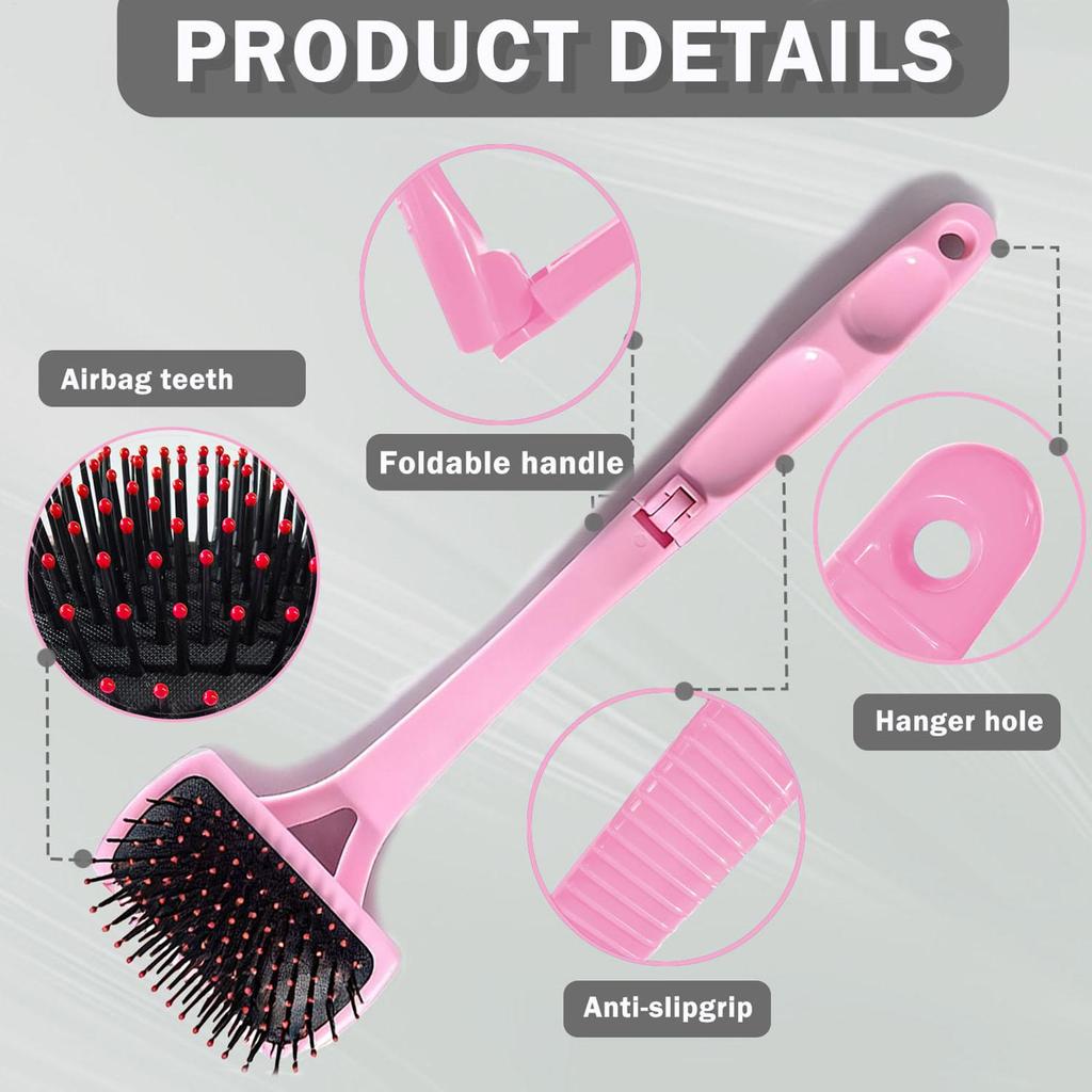 Back Scratcher for Men Long Reach Body Massager Brush Multi-Purpose Itching Tool for Women Seniors Elderly Home Travel Office