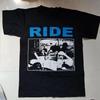 Ride Band Music For Lovers Black T Shirt Cotton Full Size EN236