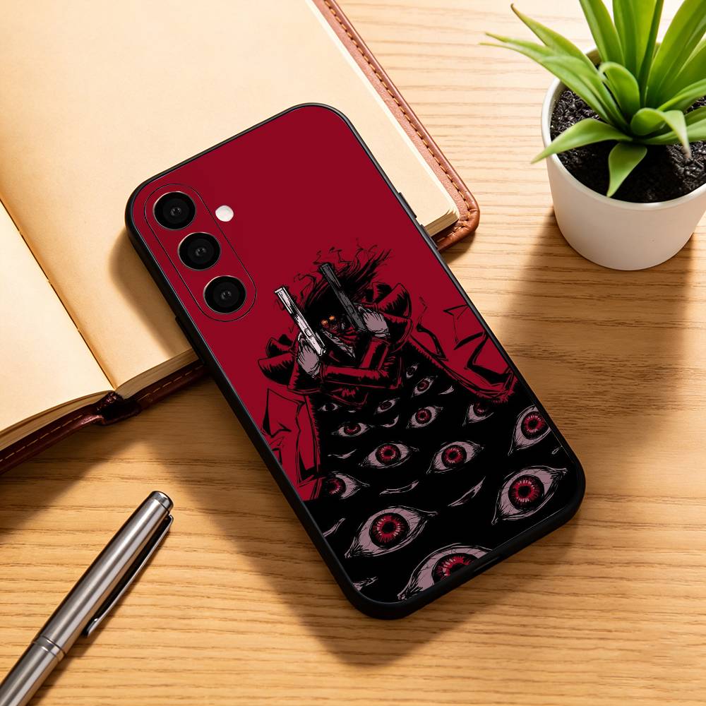 A-Alucard H-Hellsing Anime   Phone Case For Samsung Galaxy A73,A72,A71,A70,A53,A52,A51,Soft Silicone Black Cover