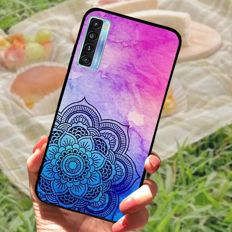 For TCL 20 5G Case Cover For TCL 20L Plus Silicone Soft Marble Black Bumper Funda Coque for TCL 20S 20LPlus TCL20 Protective