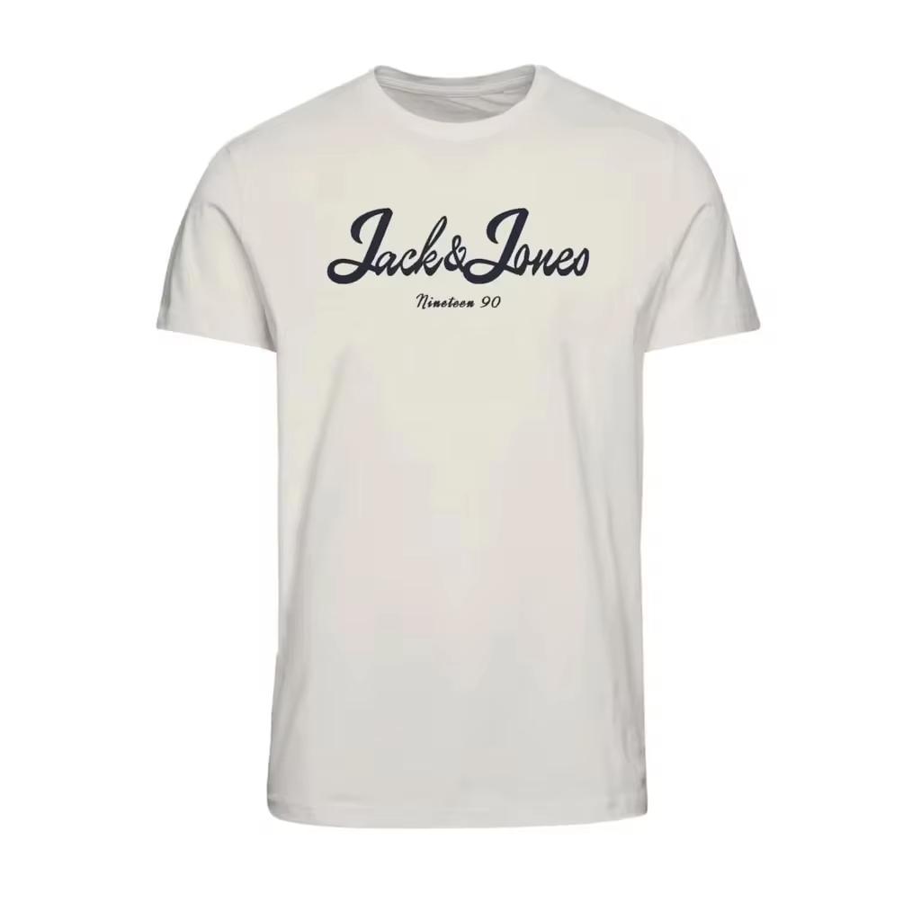 

Весна Лето Мужские футболки Jack & Jones Мод Jjelogo С принтом логотипа Повседневная мода Повседневная Идеальная женская футболка Топ Футболки 4XL