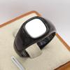 European and American Personalized Fashion Simple Square Gemstone Men's Ring
