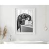 Brushing Teeth Animal Art Poster Lion Monkey Horse Rabbit Dog Cat Eagle Funny Bathroom Wall Stickers Bathroom Animals Home