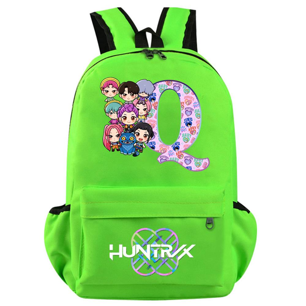 Anime 26 English Letter Kpop Demon Hunters Printed Backpack for Teenager Student Girl Boy Bookbag Schoolbag Women Large Capacity Travel Bag Kid Gift
