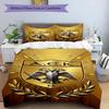 3pcs Duvet Cover Set (1*Duvet Cover + 2*Pillowcase, Without Core), AEK Athens FC Print Bedding Set, Bedroom Decor, All‑Season, Birthday Gift