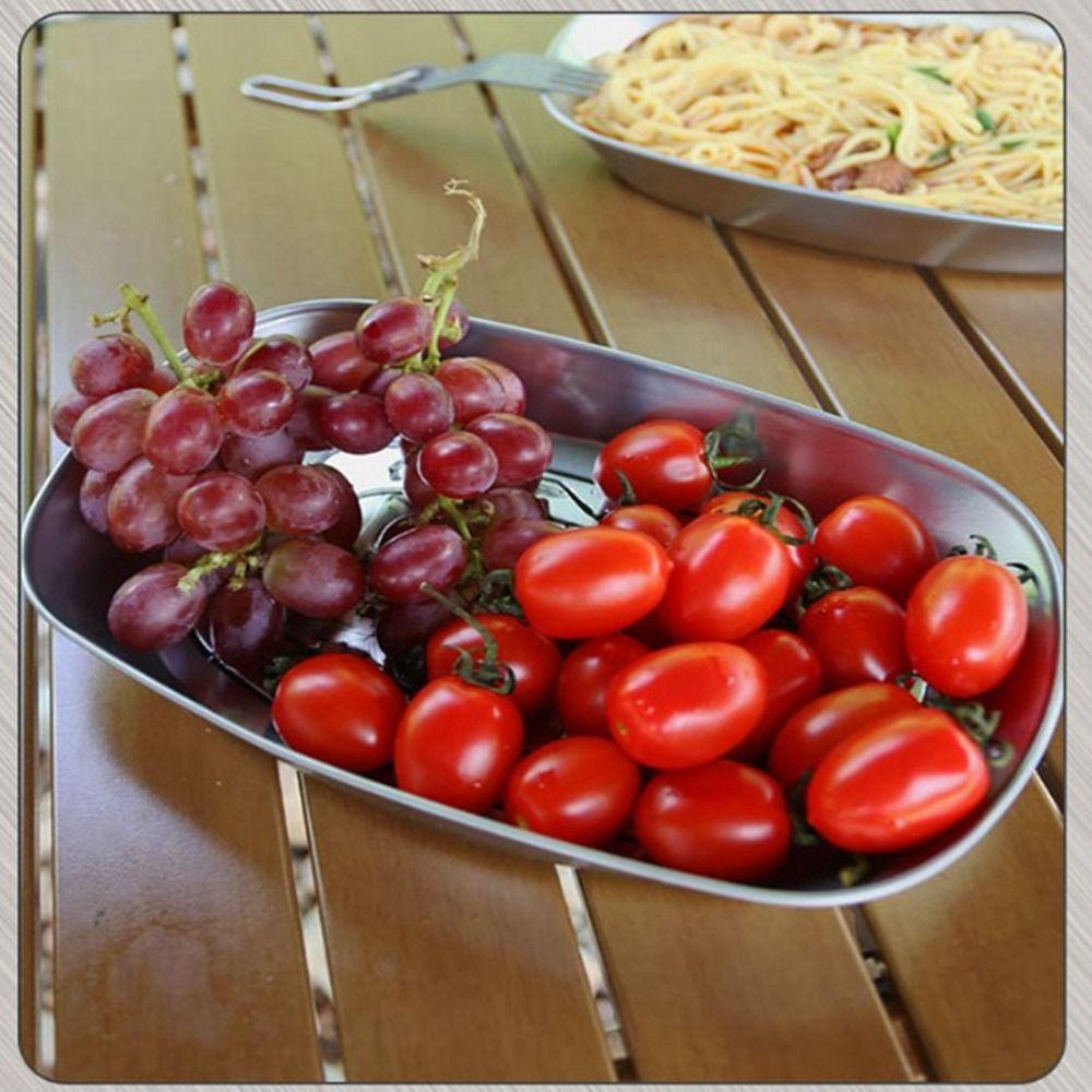 6 stylů Retro talíř na ovoce Ekologický malý podnos Venkovní kempování