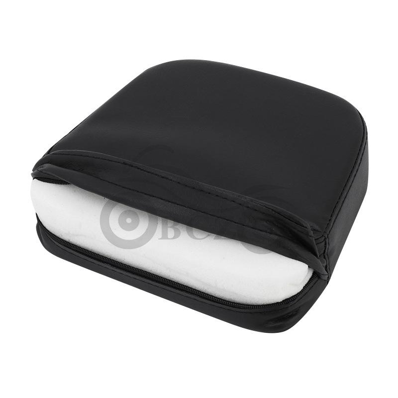 Black Universal Square Backrest for Harley Cruiser Motorcycle
