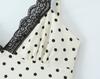 Spring 2026 European & American Style Women's Polka Dot Lace Camisole Dress