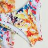 2025 European & American Three-Piece Print Bikini Set with Underwire & Half Skirt