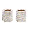 2 Pezzi Moda Collari Poggiatesta Auto Anelli Decorativi Interni Auto Anelli Bling Cromo Strass Accessori Sedile Veicolo