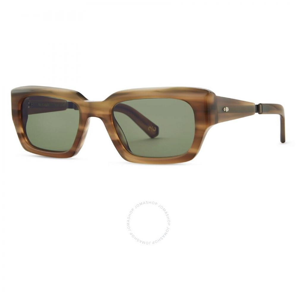 Mr. Leight Maverick S Semi Flat Boxwood Rectangular uniSex SunglaSSeS Ml2037 Maca Atg Sfboxgrn 51