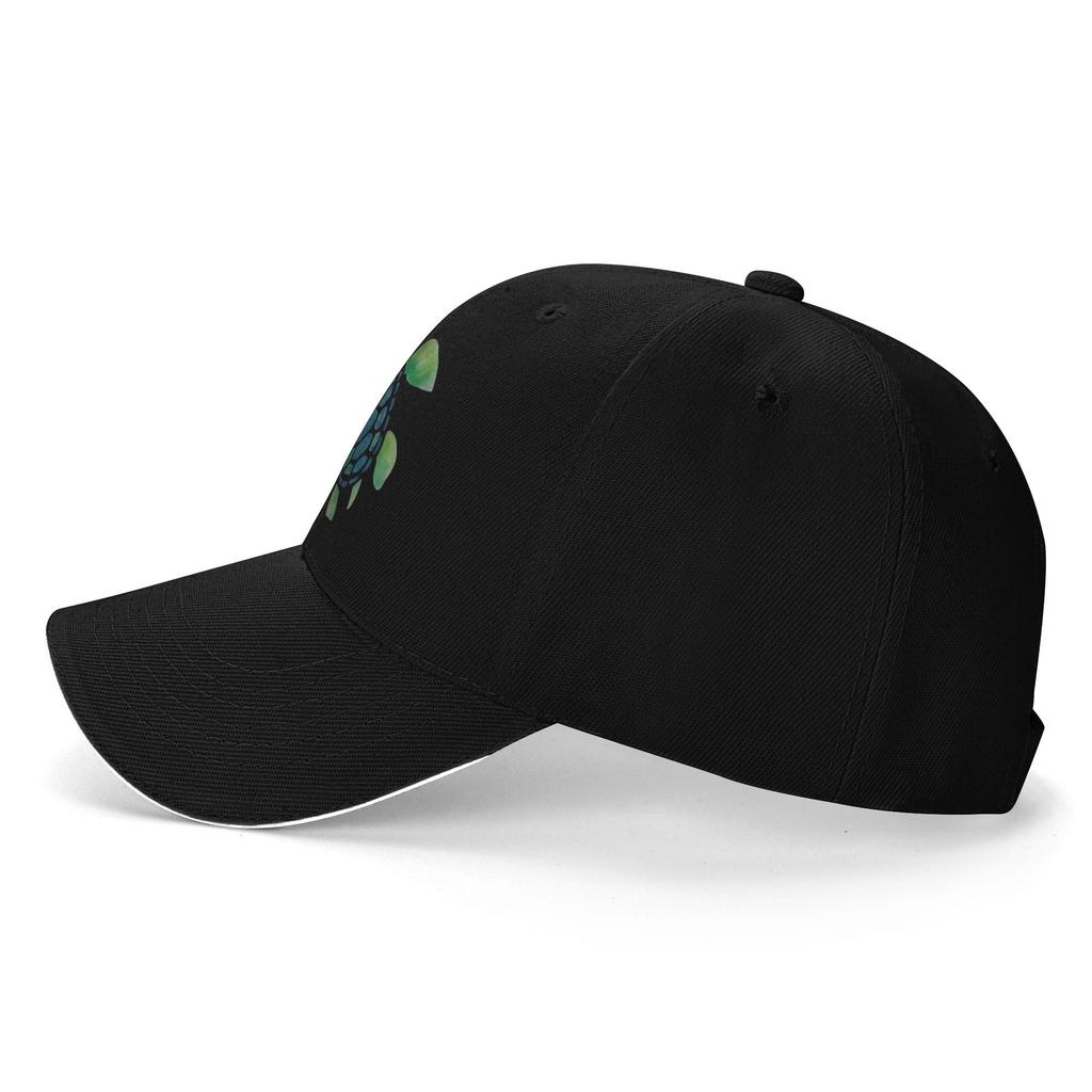 Watercolor Summer Sea Turtle  Casual Baseball Cap Summer  Trucker Hat Wholesale Hunting Camping Hats Women Men Baseball Caps