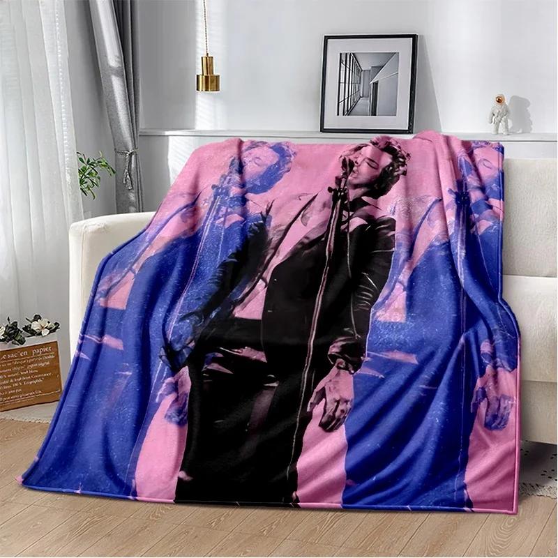 Harry Styles Inspired Soft Flannel Throw Blanket for Bed Sofa Leisure Nap Perfect Gift for Fans Home Decor
