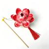 Ancient Style DIY Lotus Lamp Material Kit Portable Handmade Hand-Held LED Light Elegant Design Festive Decor