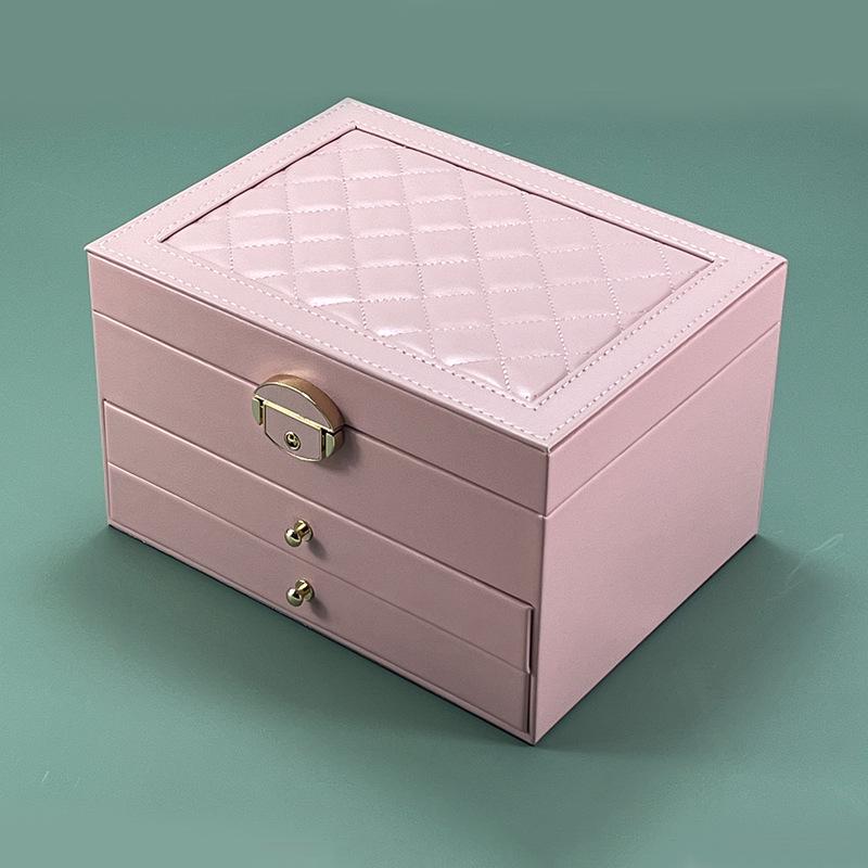 Luxury Multi-Layer Anti-Oxidation Jewelry Storage Box with Large Capacity for Earrings