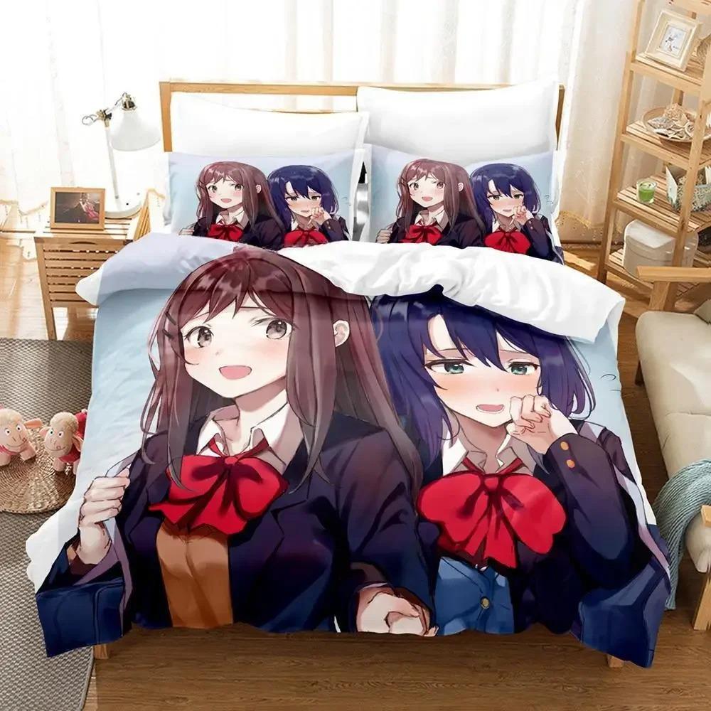 

Adachi and Shimamura Anime Bedding Set 3-Piece Luxury Duvet Cover Comforter for Adult Kid Bedroom 70x133cm 2pcs