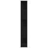 Bookshelf Black Oak Effect 45 x 23.5 x 162.5 cm