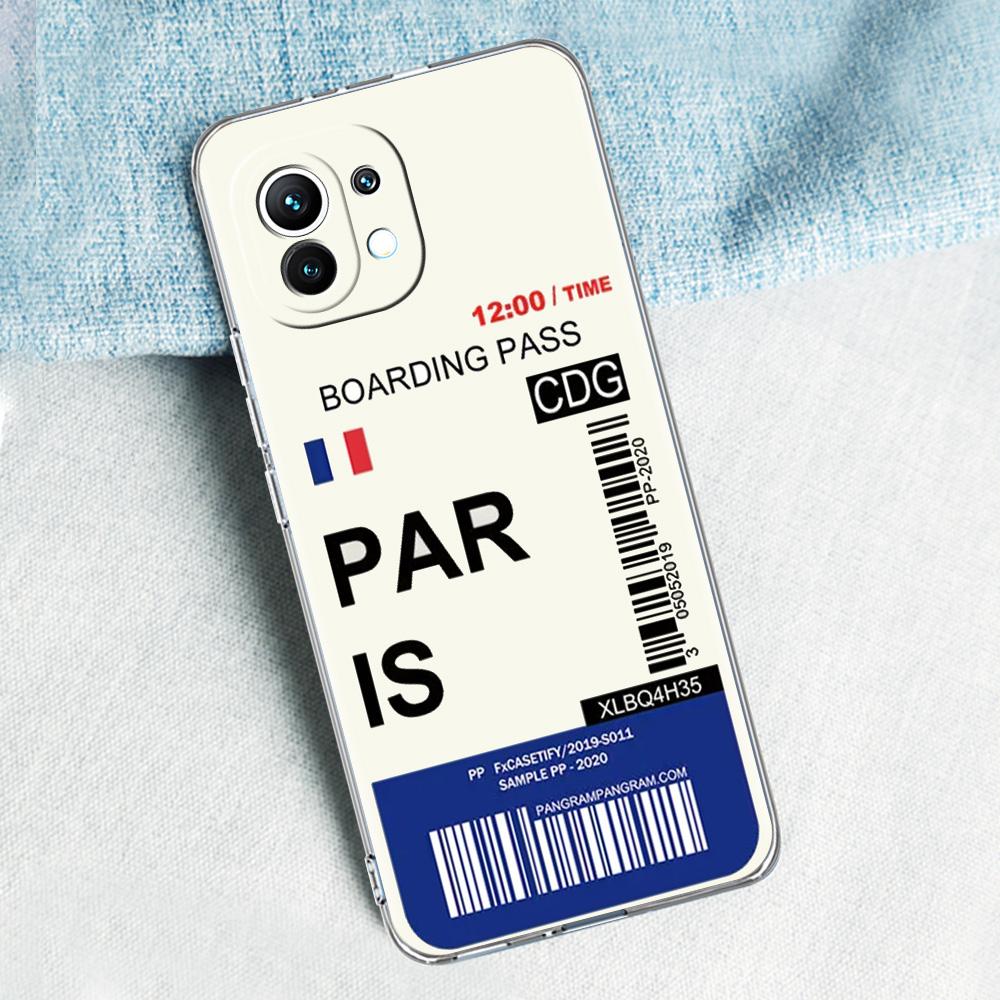 Case For Xiaomi Mi 15 14 13 12 11 Lite 15T 13T 12T Poco X7 X6 X5 Pro 5G X3 NFC F7 F6 F5 Cover World City Travel Ticket New York