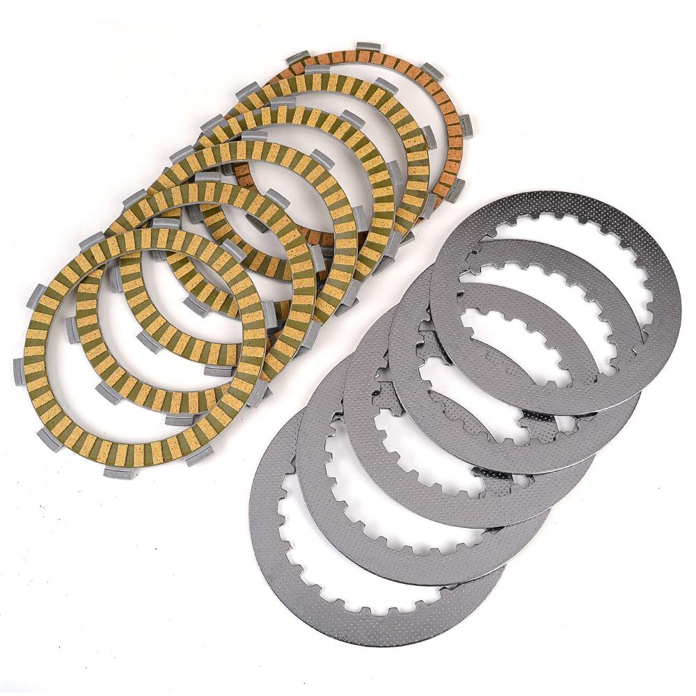 Clutch Friction Disc Plates for Honda Steed 400 NV400 CJ CK CS CV NT400 Bros 400 NC25 VT500 ED EF VRX400T NC33 NV400 Shadow