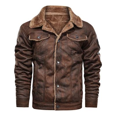 Winter Lapel Large Size Fur Men's Jackets Suede Casual Loose Jacket Men