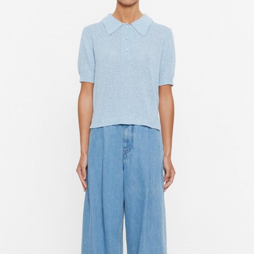 

Bimba Y Lola Blue Knit Sweater B245awk003blb Blue/XS