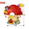 Creative Fairy Tale Street View Small Block Sunflower Room Mushroom House Construction Blocks Figures Construction Plaything For Kids Gift