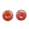 Senwu Natural Yanyuan Agate Peace Buckle Carved Pendant - Vermilion DIY Jewelry Accessory