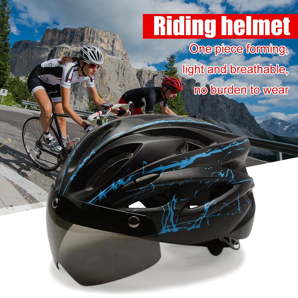 Bike Helmet Anti-collision Sport Cycling Helmet with Taillight Portable Lightweight Ultralight Adjustable for Skateboard Scooter