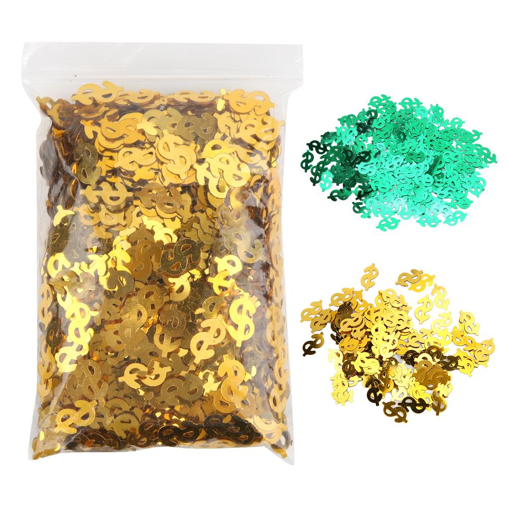 60g Dollar Sign Shaped Throwing Confetti Table Scatters Wedding Party Decorations