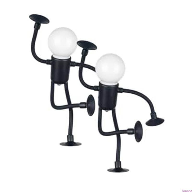 Lampe de nuit Homme Ampoule Créative Drôle Design Innovant à Ventouse Portable Alimentée par Piles Convient pour la Décoration Intérieure