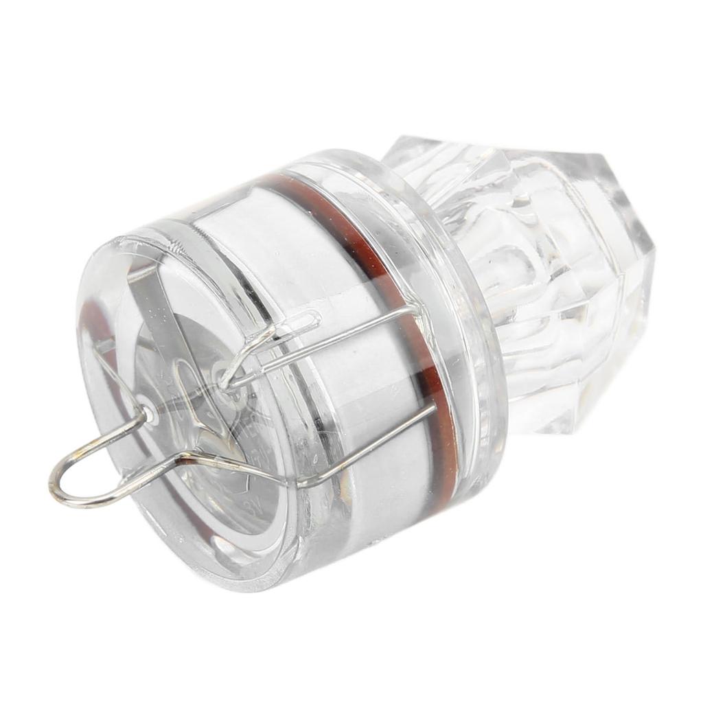 5Pcs Fishing Lure Light Diamond Shape LED Corrosion Resistance Auto Open Flashing Bass Lure Light White