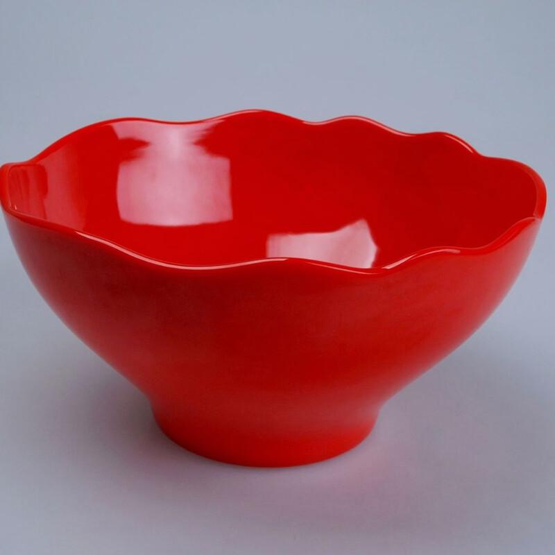 Wuhe Food-Grade Melamine Round Fruit Plate & Drain Basket