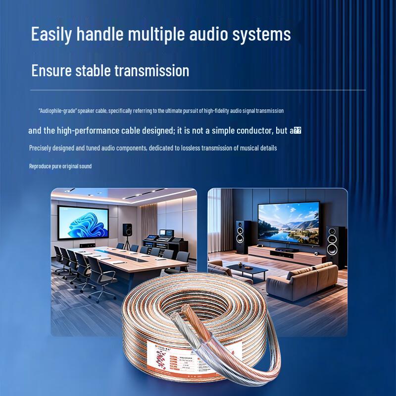 Boyang Audiophile Oxygen-Free Copper Speaker Cable