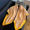 Square scarf 91CM large square scarf imitation silk satin scarf temperament women's shawl scarf headscarf windproof silk scarf thin