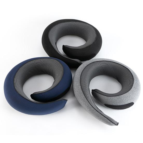 Yousheng Cestovní polštář za krk Přenosný polštář z paměťové pěny Design šneka Ergonomická krční podložka pro cestování letadlem vlakem Použití doma