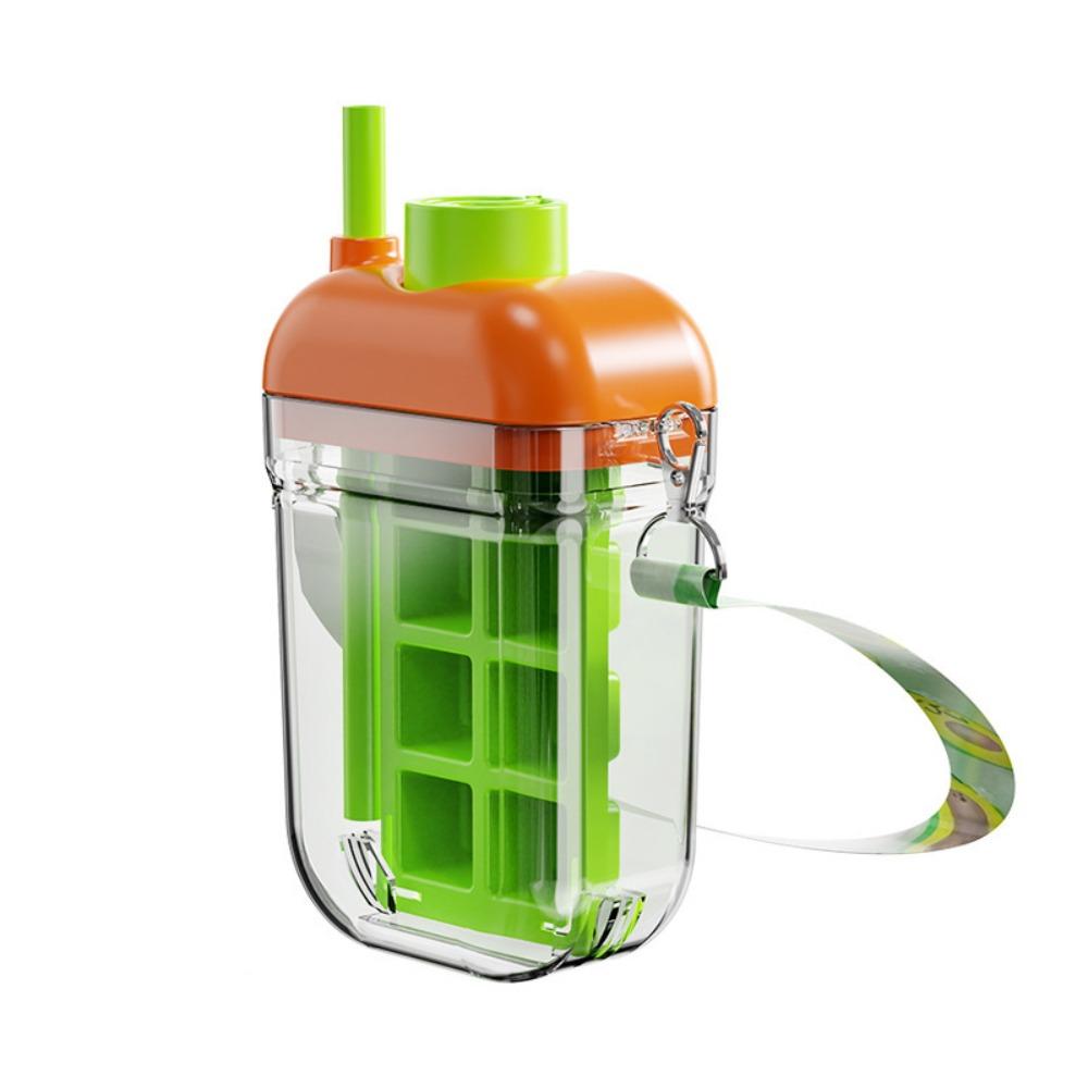 Reusable Ice Cube Kettle 8 Grids Ice Cube Molds Multi-Function Ice Mould Tray  Home зелёный