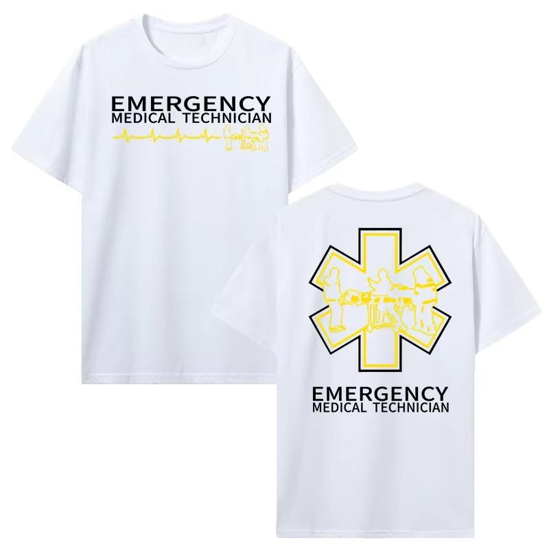 Summer Fashion Cotton Tshirt Unisexs Clothing Casual Tshirt Proud Paramedic EMT Emergency Medical Technician Medic Rescue T Shirt