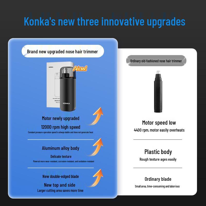 KONKA Professional Rechargeable Electric Nose Hair Trimmer