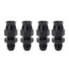 4PCS AN6 Adapter Male Thread Aluminium Alloy Leakage Proof with Brass Ferrule for Liquid Gas Diesel Oil 5 16in