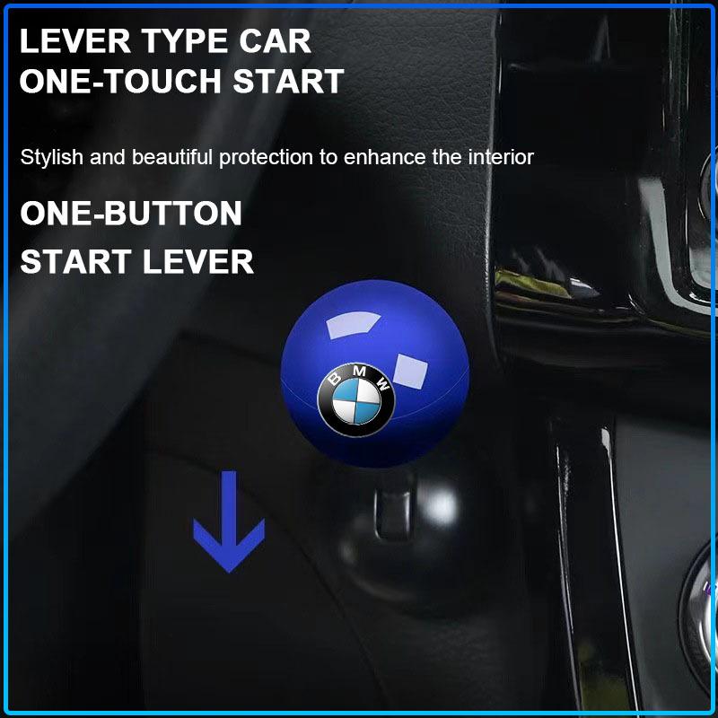 Car Logo Emblem Push Start Button Lever Creative Protective Cover For BMW M Performance 1 3 5 7 Series M3 M4 M5 M6 X1 X3 X5 X6 X7 E30 E34 E36 E39 E4