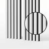 Acoustic Wall Panel Mebano PRO White on Black Felt 2x 26,5x240 cm