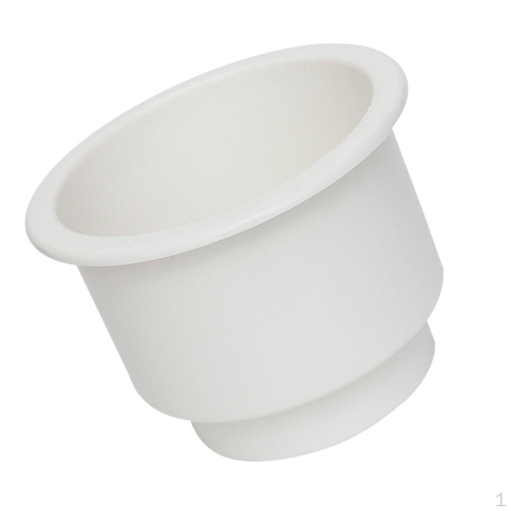 

White No Holes Cup Drink Bottle Holder boat Motorhome