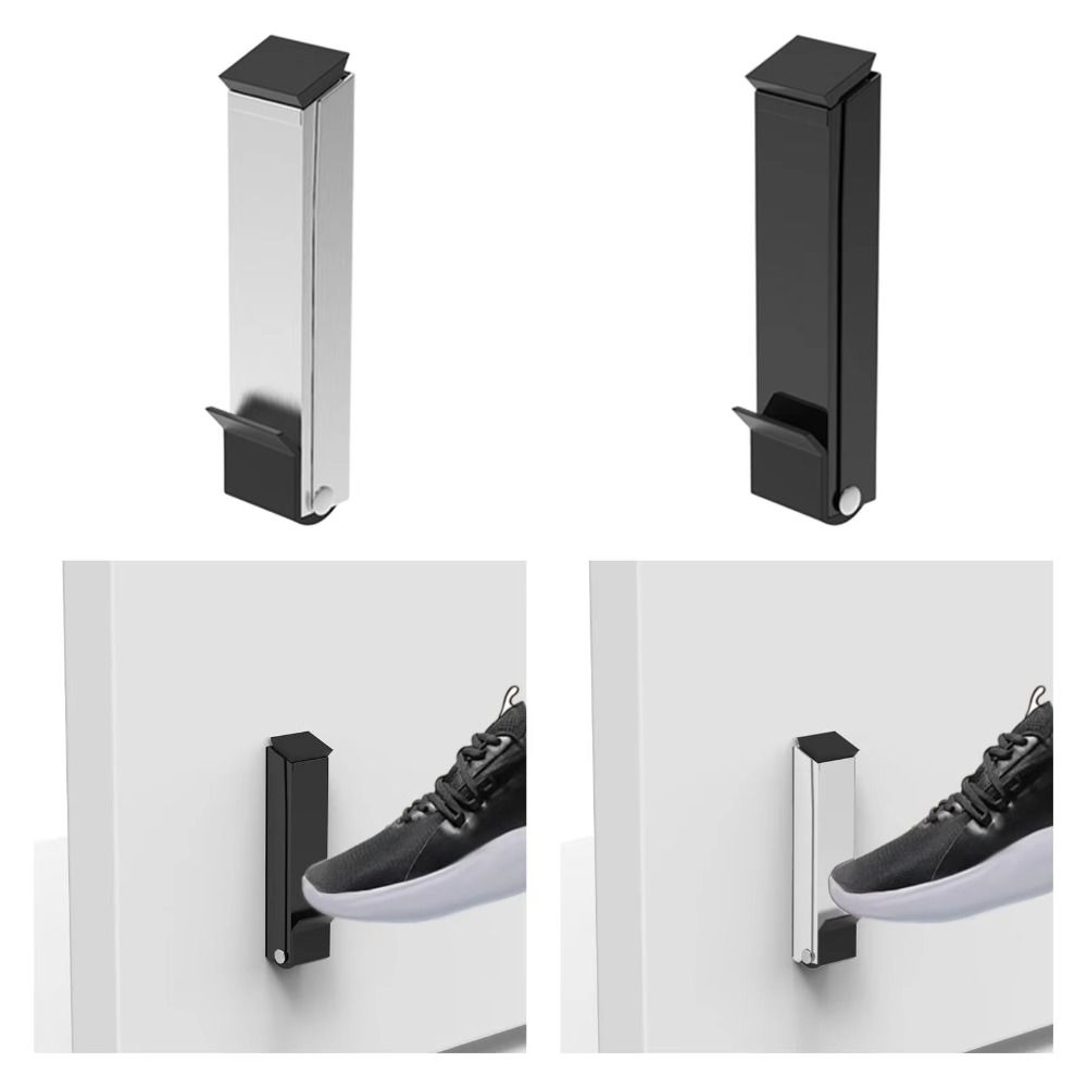 Self Adhesive Flip Door Stopper Kick Down Door Stop Folding Foot Pedal Door Positioner  Home