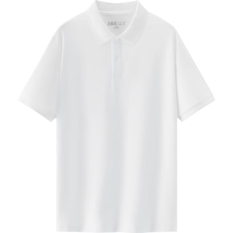 Semir Men's Summer Crisp Lapel Knit Polo Shirt