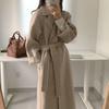 New Women's Double-sided Cashmere Wool Coat, Petite Size Mid-length, Premium Elegant Outerwear for Fall Winter